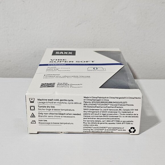 SAXX Vibe Super Soft Slim Fit Trunks - Navy - Men's Size M - SXTM35 - Picture 6 of 6